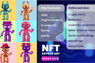 create pixel art 10k nft pixel art for you