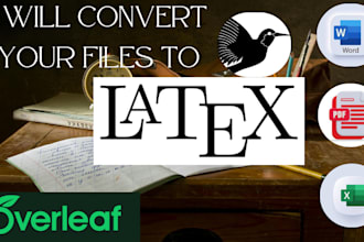 convert any type file into latex overleaf