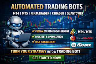 build custom automated trading bots for mql4 mql5 ninjatrader ctrader quantower