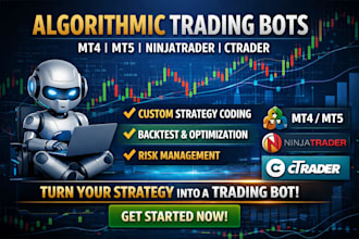 custom algorithmic trading bots for mql4 mql5 ninjatrader ctrader