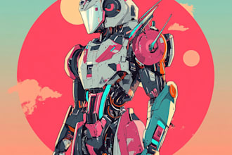 draw your mecha, armor character