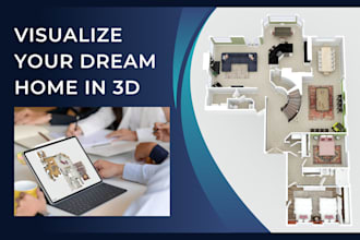 make customizable 2d 3d floor plan design for all projects