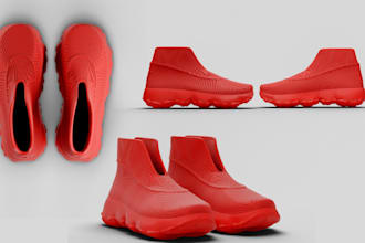 design custom 3d shoe model, 3d shoe modeling, 3d shoe design, 3d shoe design