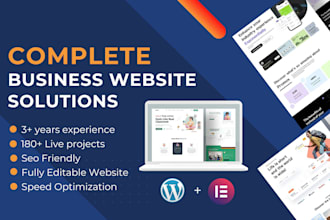 build corporate, business, consulting, coaching, agency, and company websites