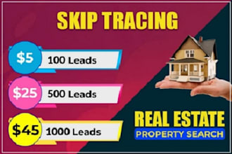do bulk skip tracing for real estate business