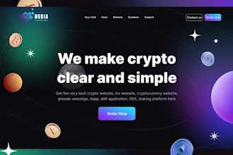 develop crypto blockchain depin website, cex, dex, layer 1,layer 2 ,dapp website