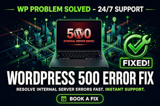 fix wordpress http 500 internal server error in just 60 minutes