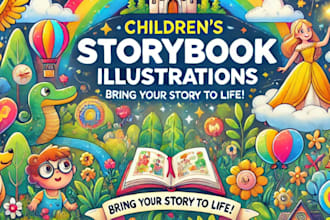 illustrate children story book illustration kids picture short stories kdp cover