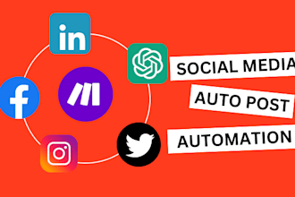automate social media post with make com automation with ai video