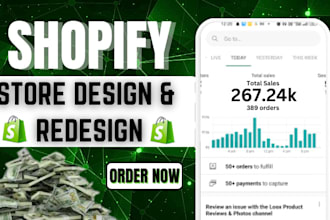 shopify store design shopify dropshipping store shopify website redesign