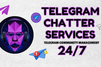 be your telegram discord moderator chatter and community manager