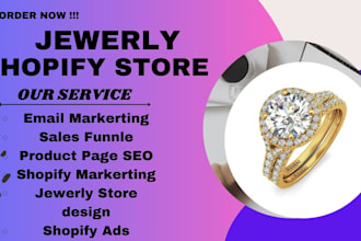 design jewelry shopify store jewelry website via marketing