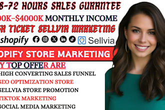 high ticket sellvia marketing, sellvia promotion, shopify sales, passive income