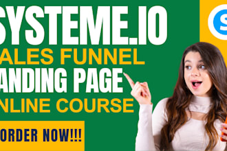 clone systeme io sales funnel, landing page, online course, ebook sales funnel