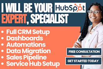 hubspot specialist expert setup automations workflows service hub crm migration