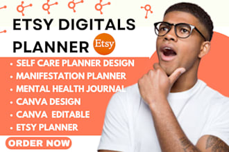 design self care planner, manifestation planner, mental health journal,self care