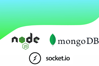 do backend using nodejs, expressjs with mongoose and sockets