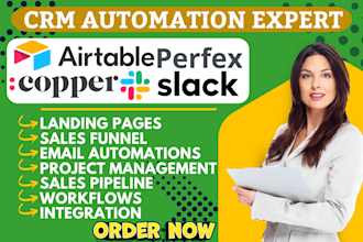 pipedrive copper crm perfex crm slack procore nimble nimbus airtable automation
