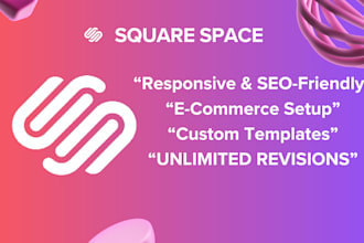 build squarespace website design or squarespace online store