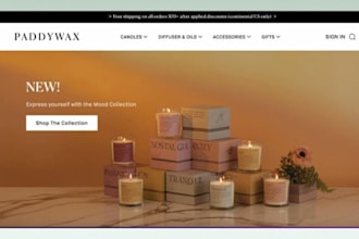 design candle shopify store candle candle store website neon sign neon website