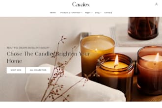 design candle shopify store candle website neon shopify oil fragrance light stor