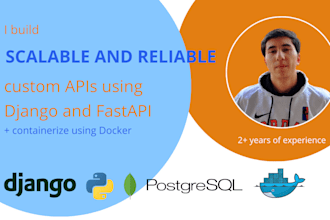 build and integrate scalable apis using django and fastapi