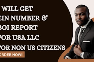 do US llc registration, ein number, boi report and renew llc