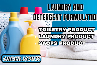 formulate liquid laundry detergent, fabric softener or bath soap, washing powder