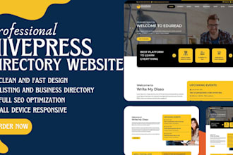 design redesign brilliant directory website with mylisting, hivepress, listinpro