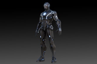 optimize 3d character model, game asset, 3d animation, ue5 rig,4k texture, unity