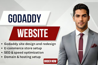 do godaddy website design, godaddy website builder, godaddy website redesign