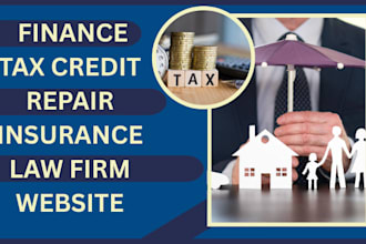 build responsive finance tax credit repair insurance law firm legal website