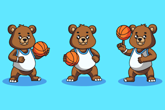 create cute cartoon character