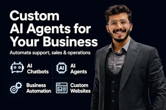create ai agents, bots and websites for your business
