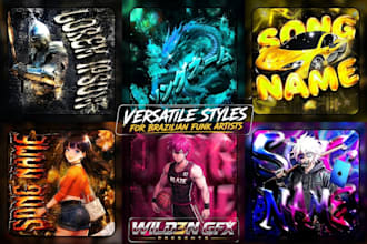 design a unique premium brazilian funk cover art in 24h