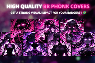 design unique brazilian phonk cover art in 24h