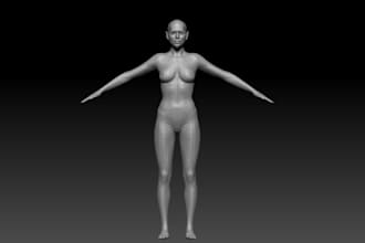 texture sculpt 3d character model for printing, game character,dnd action figure