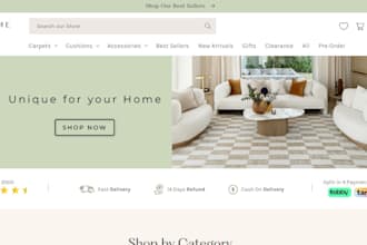design home decor website decorative item shopify store indoor plants website