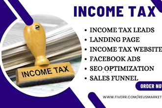 income tax leads tax website finance website income tax website tax advisor