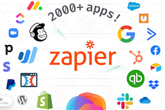 set up or fix zapier zap integration and business automation