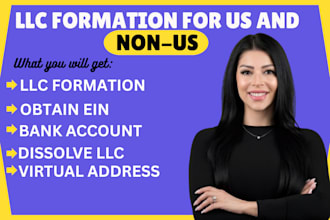 do US and nonus llc formation, get your ein, taxid, itin, itd, irs, dissolve llc