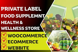private label food supplement shopify store food supplement website supplement