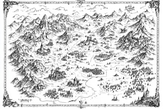 create a high quality fantasy map for dnd, stories and campaigns