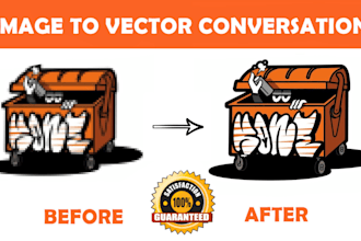 do manual vector tracing, edit modify logo design and convert files to vector ai