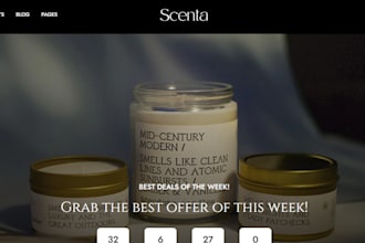 design a luxury candle shopify store dropshipping candle store candle website