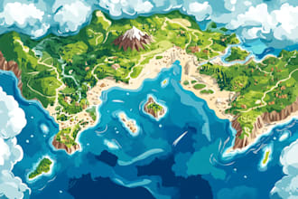 create map illustration vector illustration vector map
