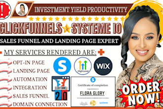 activetech clickfunnels sales funnel, wix sales funnel, systeme io landing page