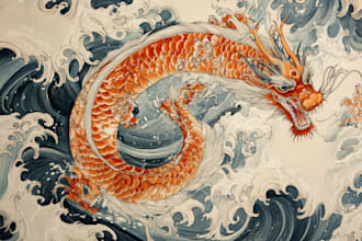 create japanese or oriental tattoo design for you