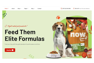 build pet store, pet website, dropshipping store shopify store pet shopify store