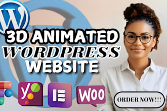 3d animated wordpress website parallax animation gsap scrolling 3d spline model